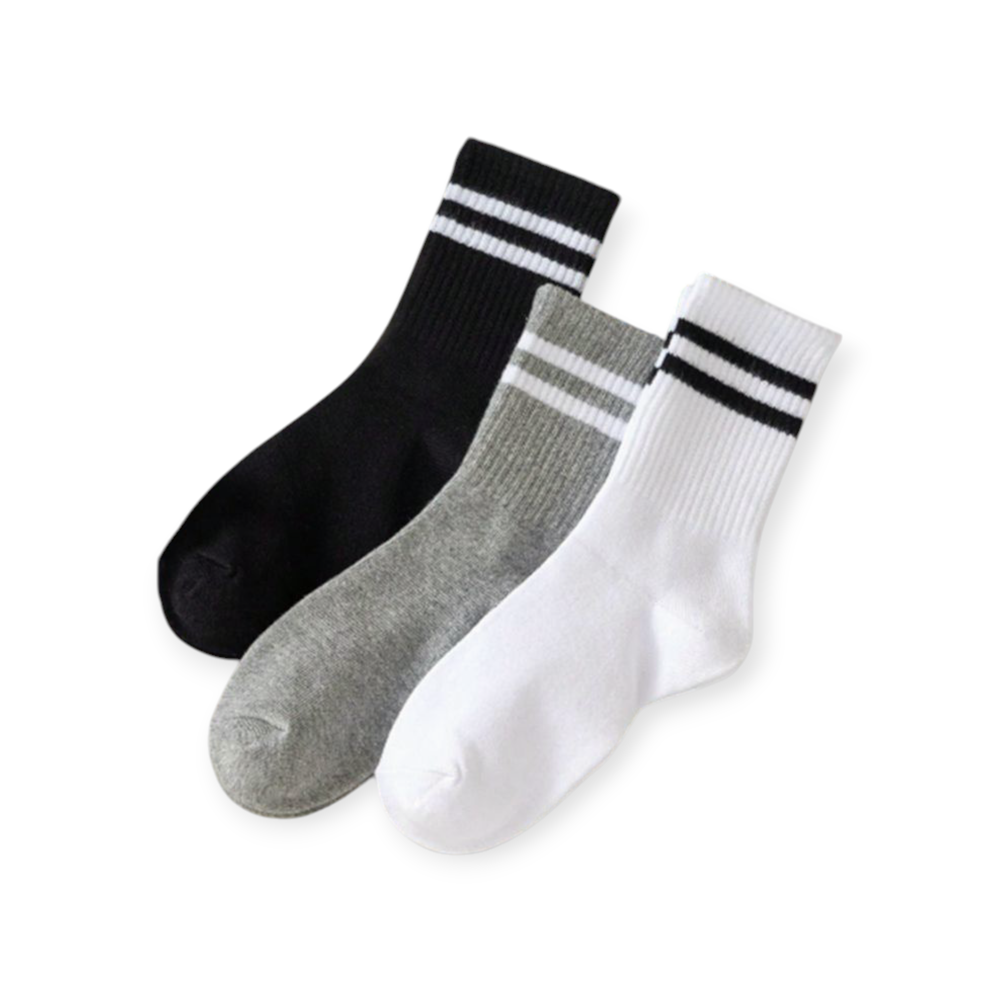 Grey & Black Mix Sports Ankle Socks